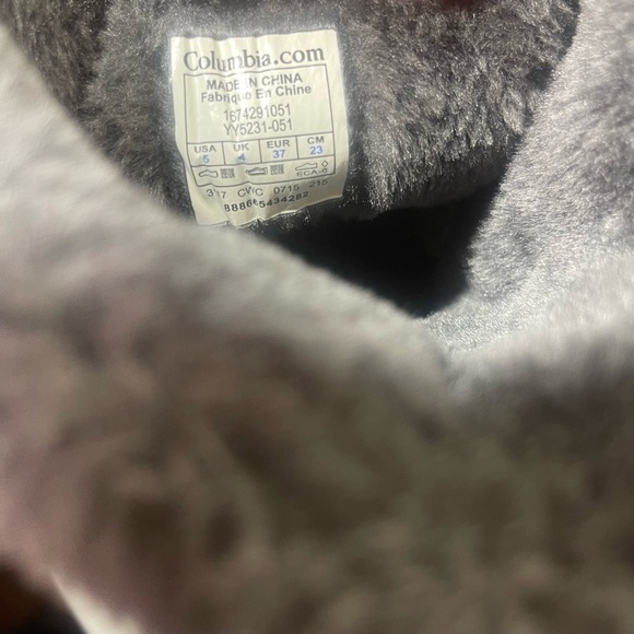 Columbia Minx Mid II Snow BootsGirls Gray Insulated Waterproof Size US 5 - Picture 9 of 12